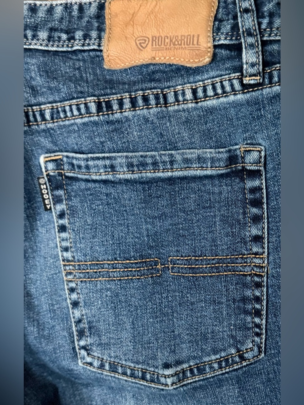Hooey by Rock & Roll Denim Revolver Slim Straight Jeans 34 x 34